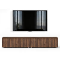 LOWBOARD Barvo 2x100 Nussbaum Warmia 200/36,5/32 cm – hängend oder stehend - Nussbaumfarben, Holzwerkstoff/Kunststoff (200/36.5/32cm) - AX Living