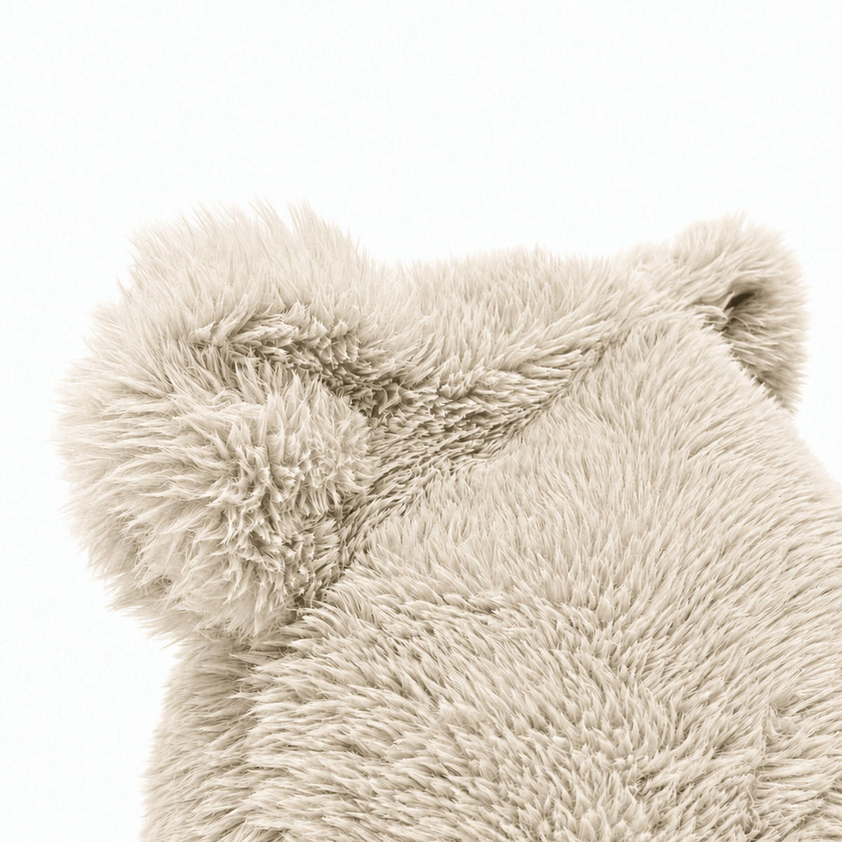SITZSACK Teddy Mammoth flauschig - Beige, Textil (58/50/67cm) - MeowBaby