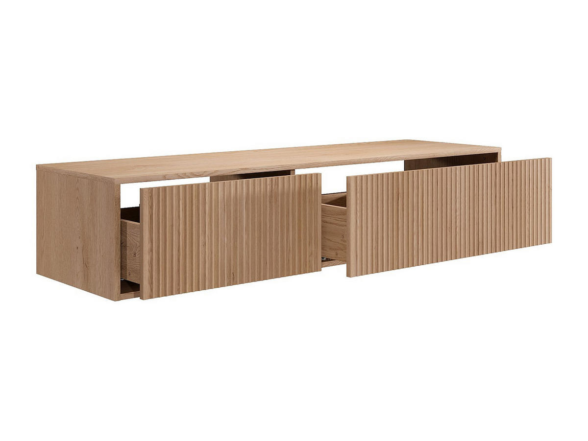WASCHBECKENUNTERSCHRANK - 150 cm x 47 cm - holz - naturfarben hell Arnega - Naturfarben, Holz (150/32/47cm) - Vente-Unique