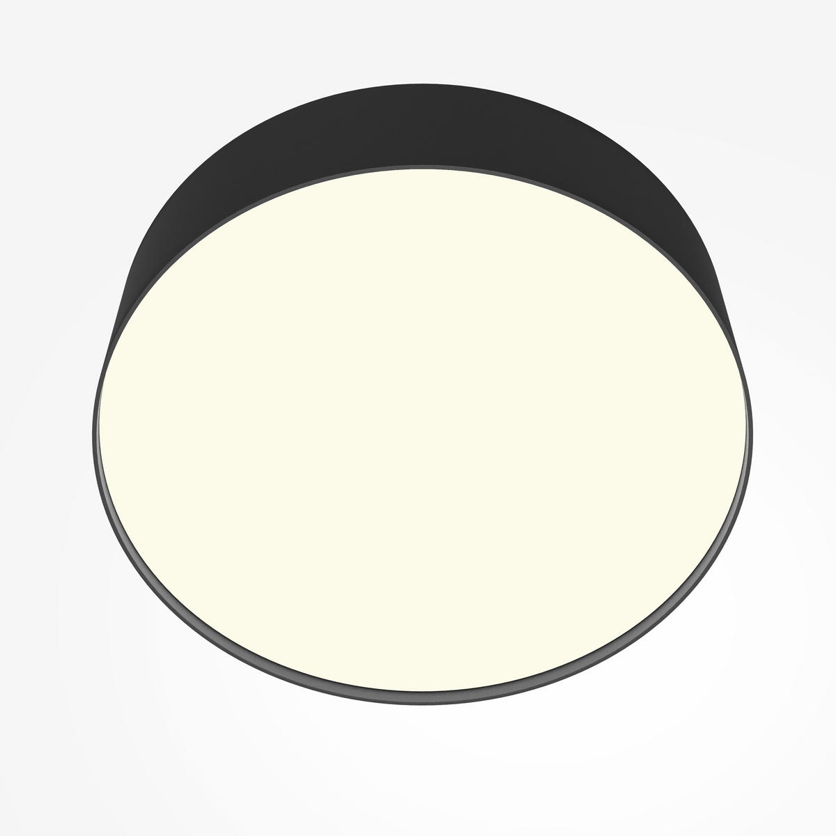 DECKENLEUCHTE Zon - Schwarz - 30/30/6 cm - Schwarz, Kunststoff (30/30/6cm) - Maytoni