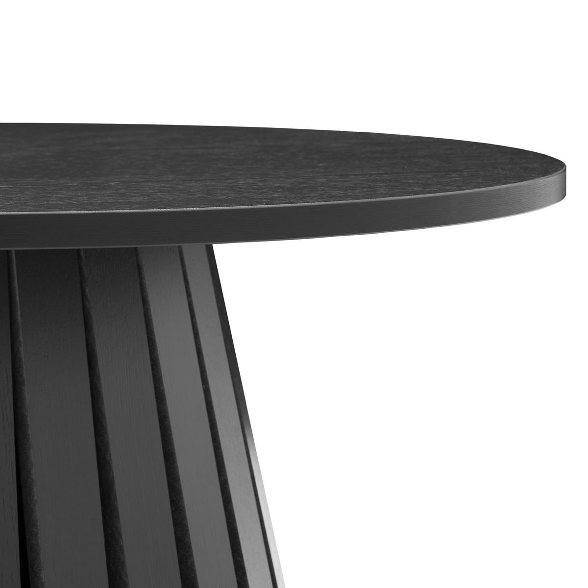 COUCHTISCH Liv Schwarz Ø 80 cm - Schwarz, Holzwerkstoff (80/80/35cm) - Happy Garden