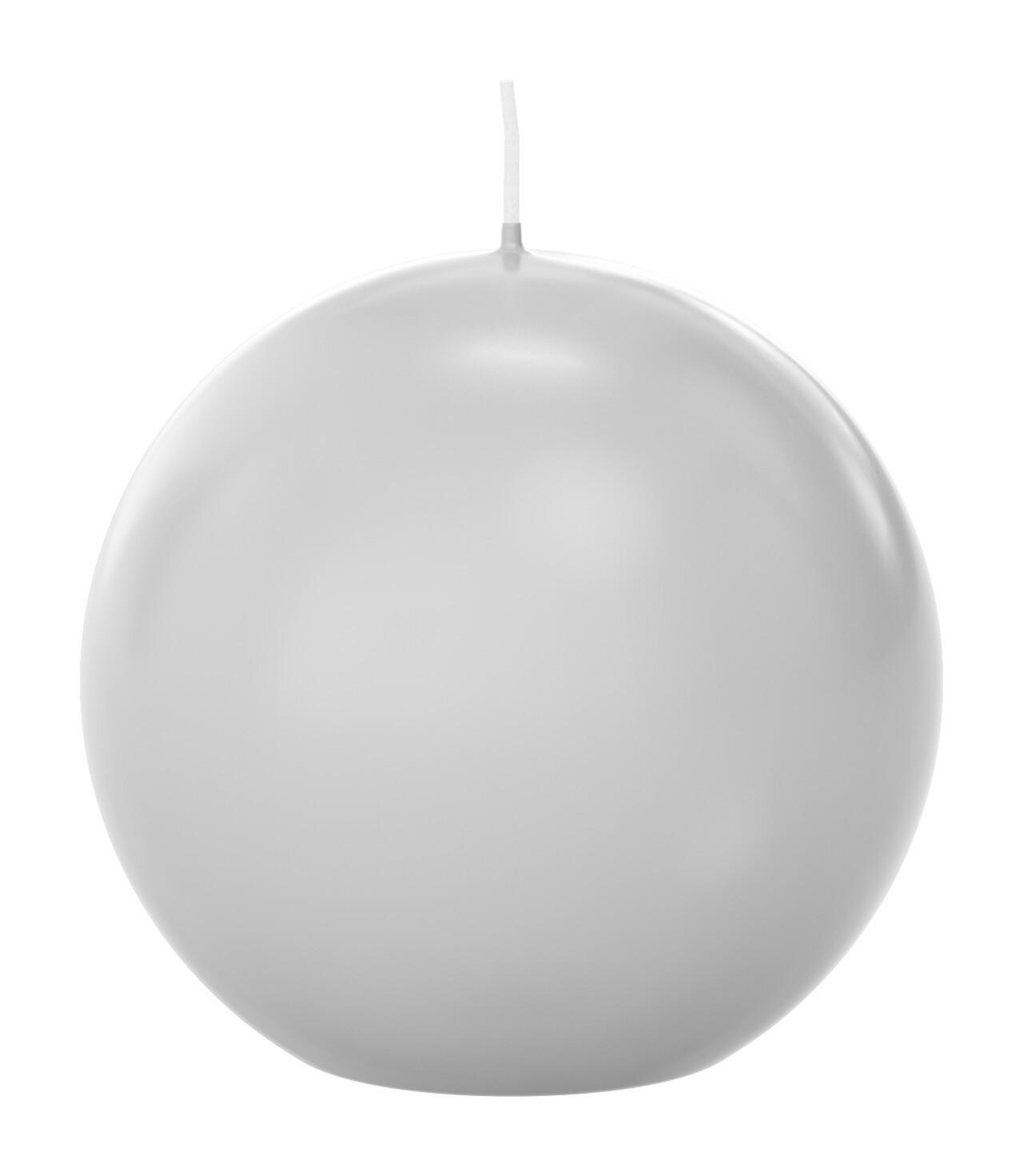 KUGELKERZEN Weiß Ø 100 mm, 6 Stück - Weiß, Paraffin (10/10/10cm) - Wiedemann Kerzen