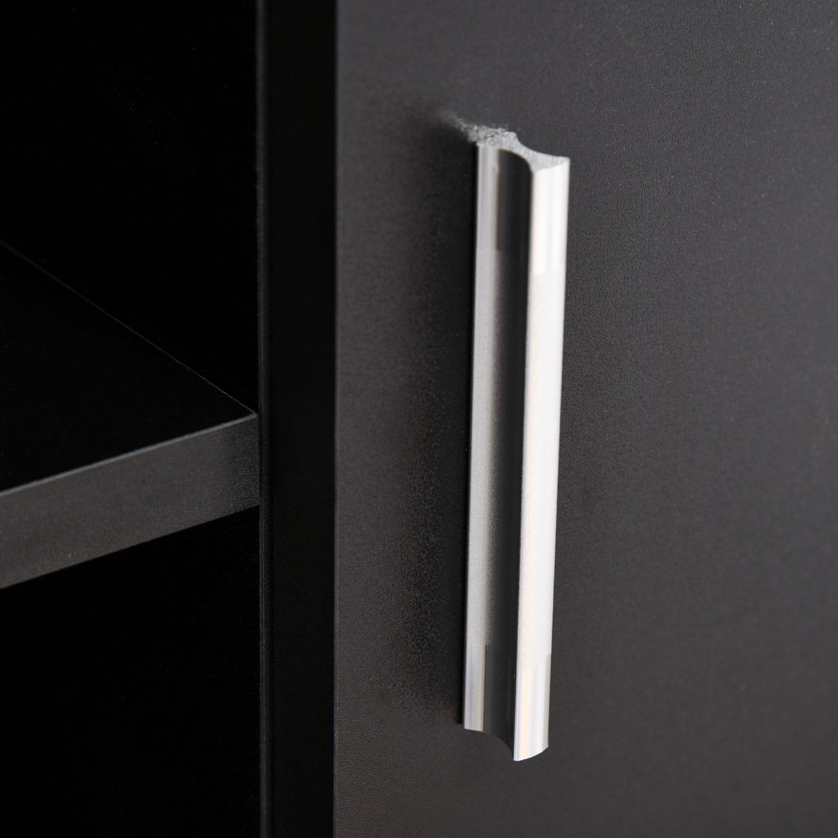 TV-MÖBEL Schwarz 1 Stück - Schwarz, Holzwerkstoff (120/52/39.5cm) - GiPP