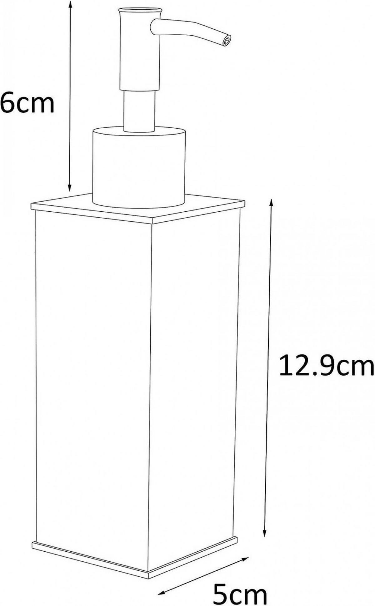 SEIFENSPENDER , Freistehender Seifenspender - Schwarz, Metall (5/6/12.9cm) - BELZ