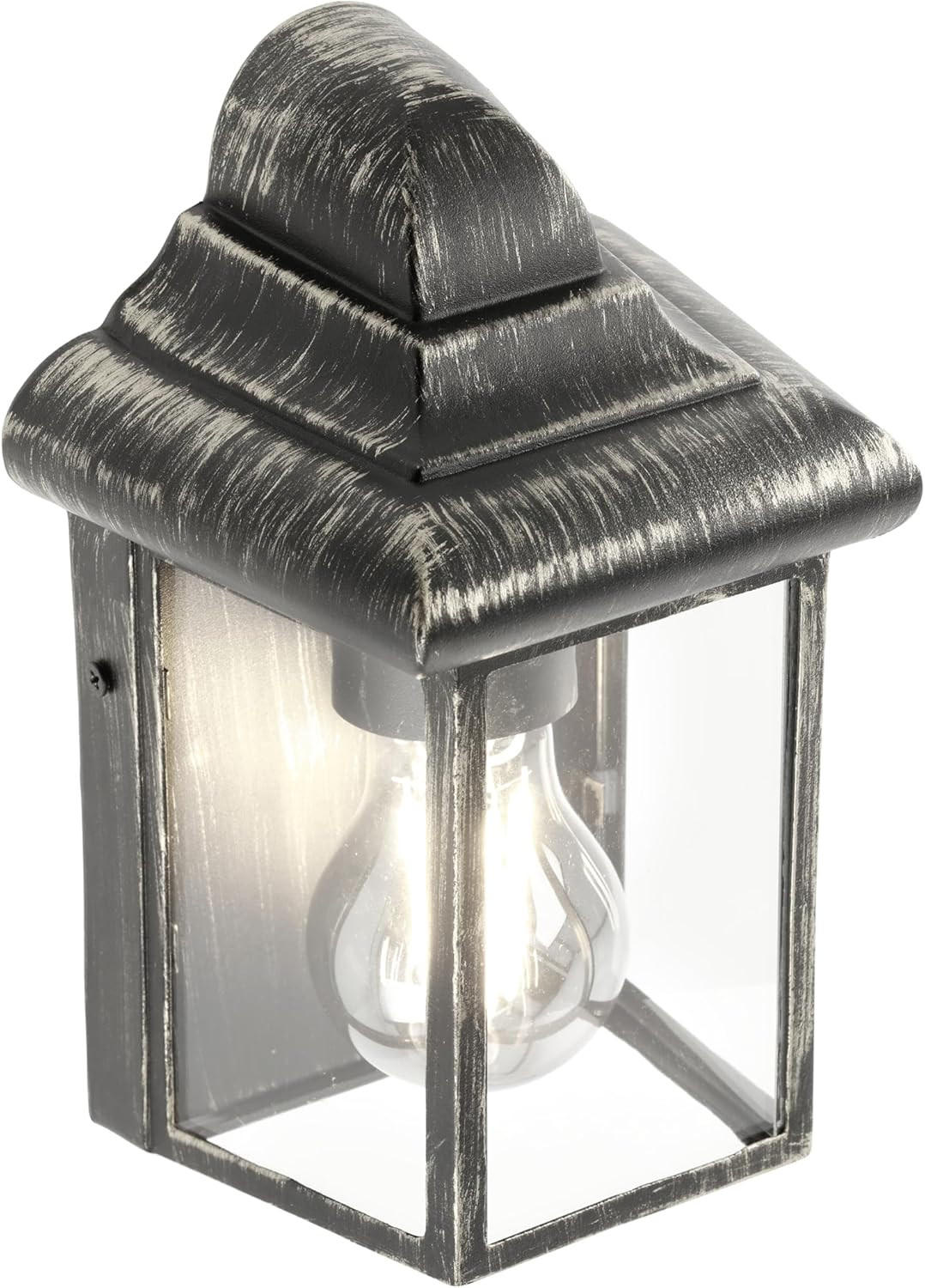 AUSSENWANDLATERNE CAMILA Antike Bronze Klarer Diffusor - Bronzefarben, Metall (14.5/22.5/11.5cm) - CGC Europe