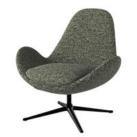 SESSEL - Schwarz/Grün, Textil/Metall (87/90/82cm) - home24