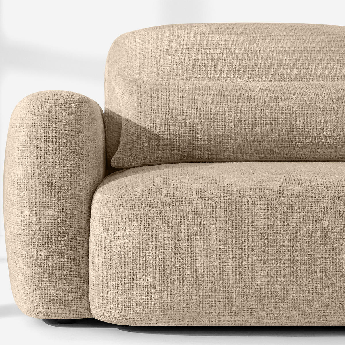 SESSEL ELOSA - Beige, Holz/Textil (145/85/115cm) - KONSIMO®