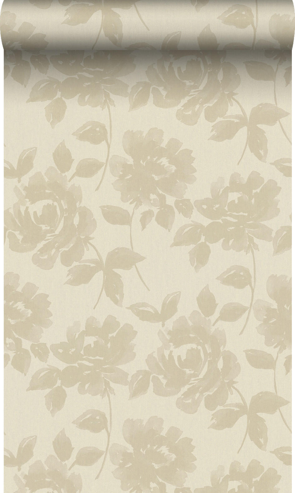 TAPETE Rosen 53 cm x 10.05 m - Beige, Papier (53/1000cm) - Origin Wallcoverings