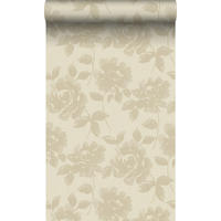 TAPETE Rosen 53 cm x 10.05 m - Beige, Papier (53/1000cm) - Origin Wallcoverings
