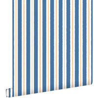 TAPETE Streifen 50 x 900 cm - Blau, Papier (50/0.1cm) - ESTAhome