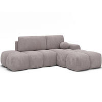ECKSOFA VITTARIO mit Schlaffunktion & Bettkasten – Modernes L-Sofa 227 cm, inklusive Kissen - Grau, Kunststoff (227/95cm) - Wohnideebilder