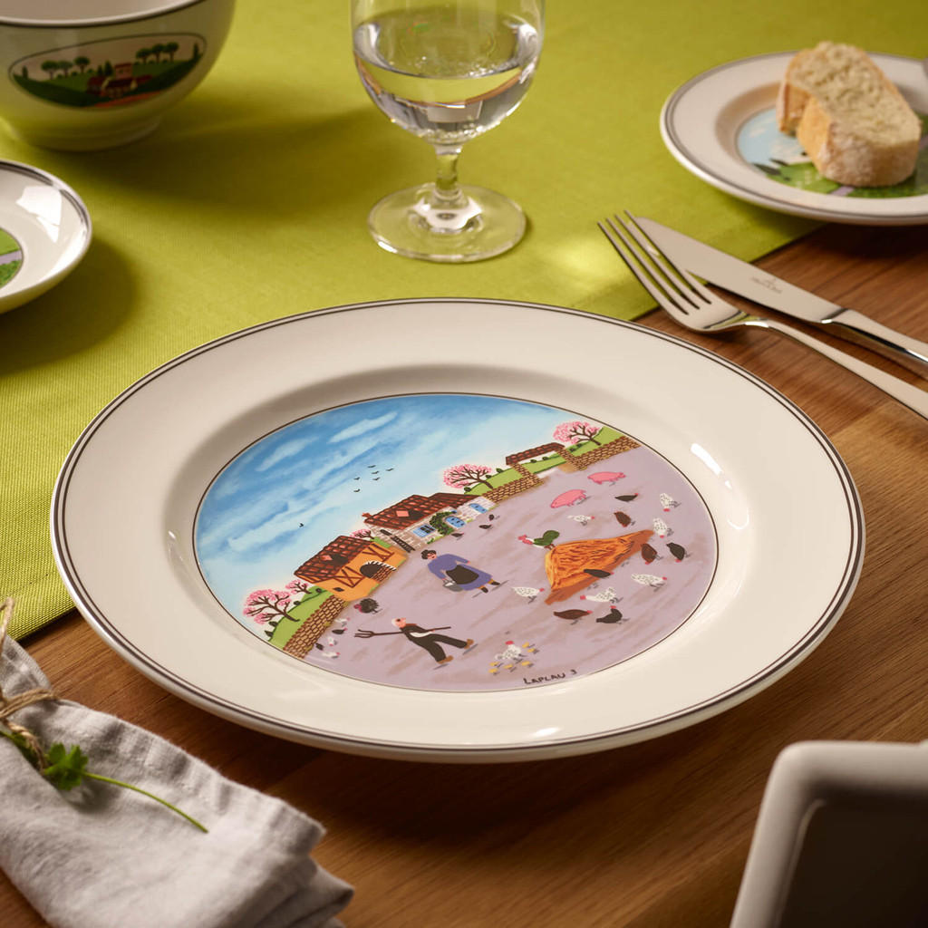 SPEISETELLER HÜHNERHOF Design Naif bunt ø 27 cm - Multicolor, Keramik (27cm) - Villeroy & Boch
