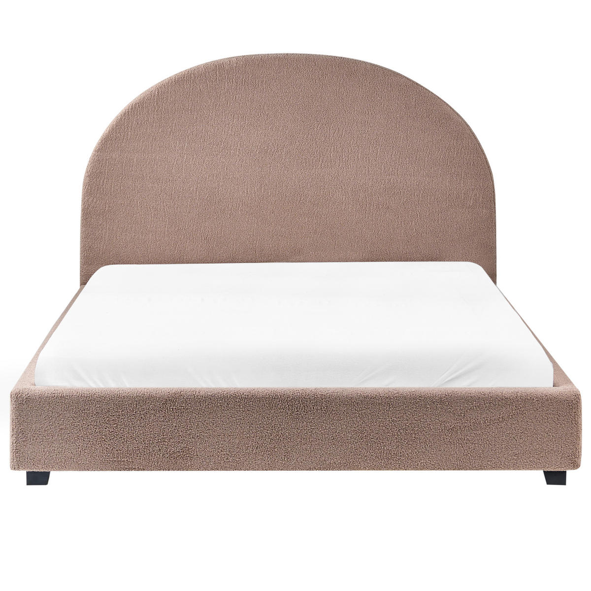 BETT mit Lattenrost 140/200 cm Taupe Vaucluse - Taupe, Textil (140/200cm) - Beliani