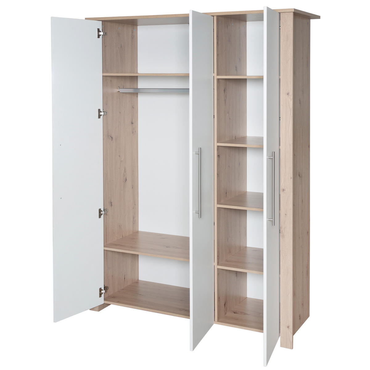 BABYZIMMERSET Malo 3-teilig - Weiß, Holzwerkstoff (136/190/52.5cm) - Roba