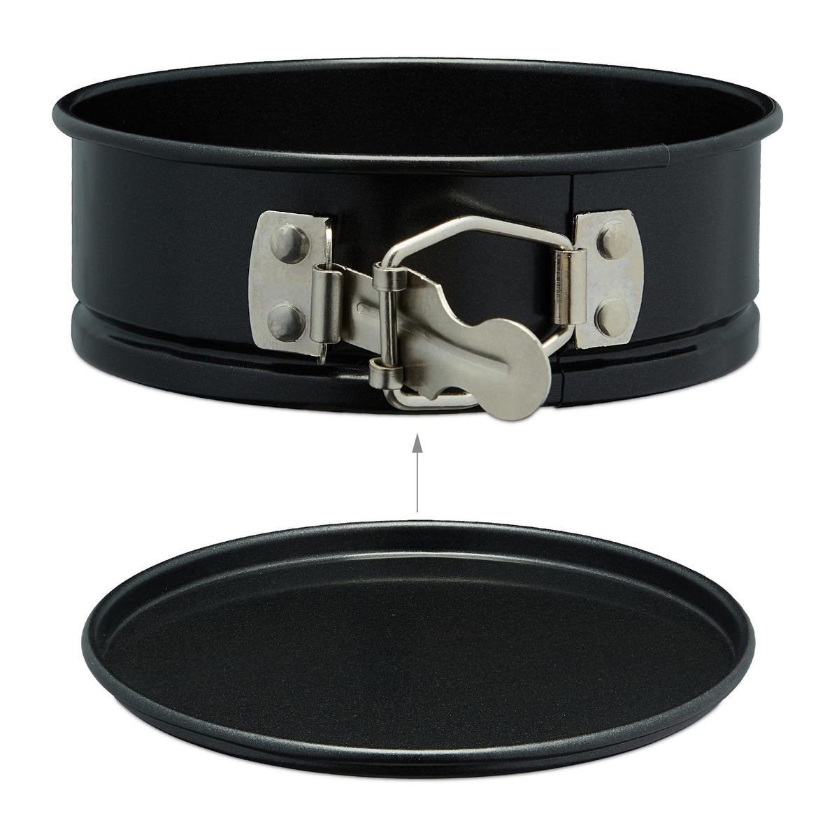 5XSPRINGFORM - Schwarz, Metall (12/4.5/12cm) - Relaxdays