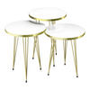 SATZTISCH Ry im 3er Set - Goldfarben, Metall (34/34/55cm) - [en.casa]