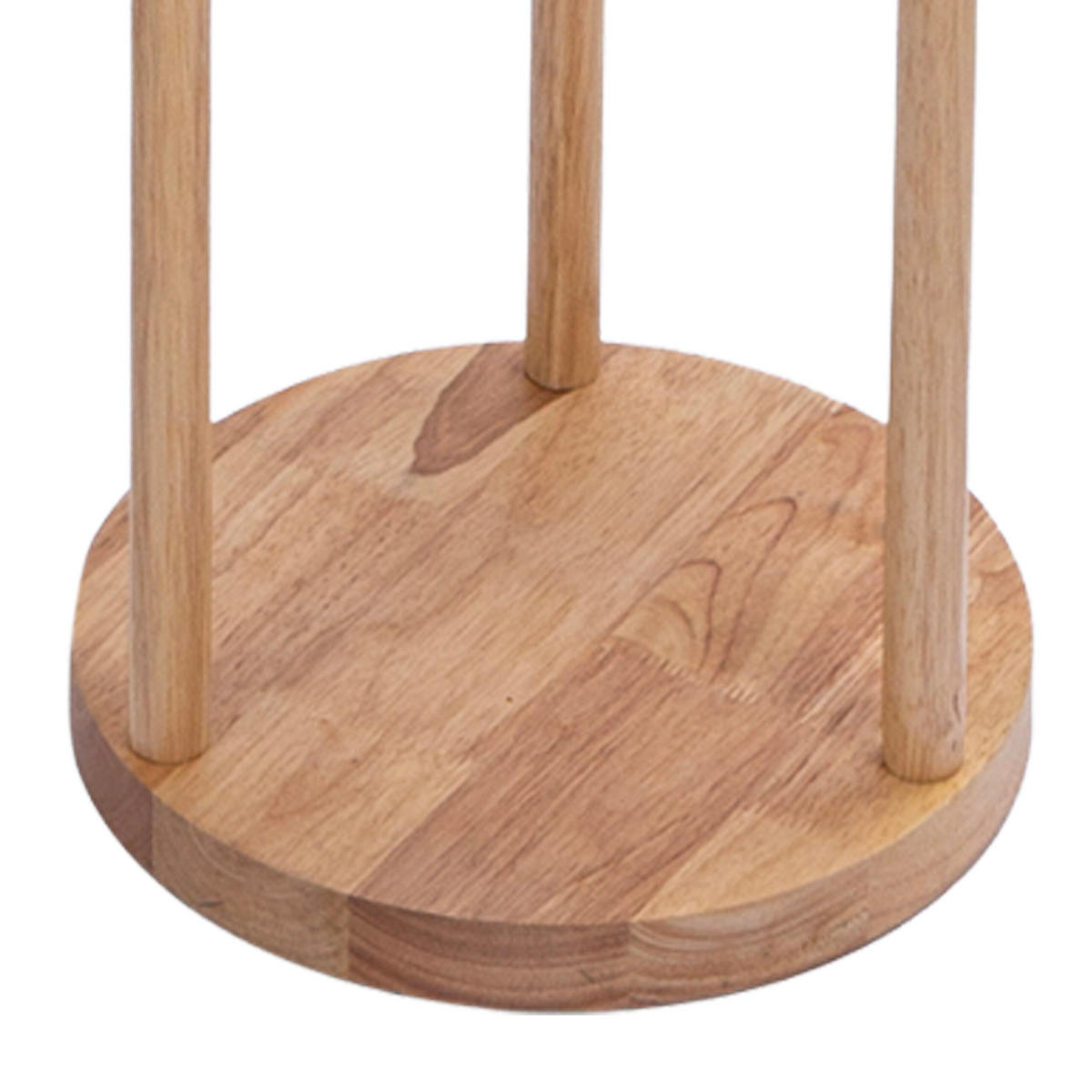 STEHLAMPE - Hellbraun, Holz/Textil (30/30/180cm) - Relaxdays