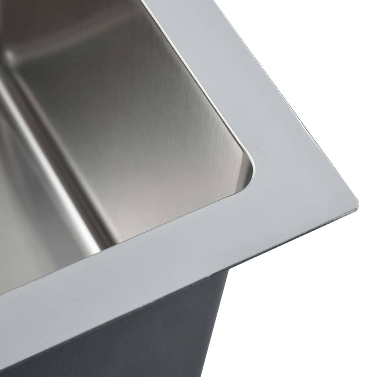 EINBAUSPÜLE Handgemachte Edelstahl - Silberfarben, Metall (30/20/30cm) - vidaXL
