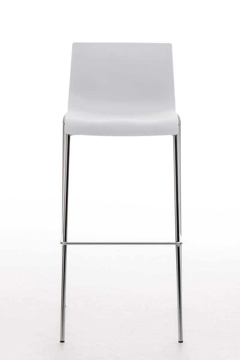 BARHOCKER TOKIO Weiß Kunststoff - Weiß, Kunststoff/Metall (43/100/48cm) - DELUKE