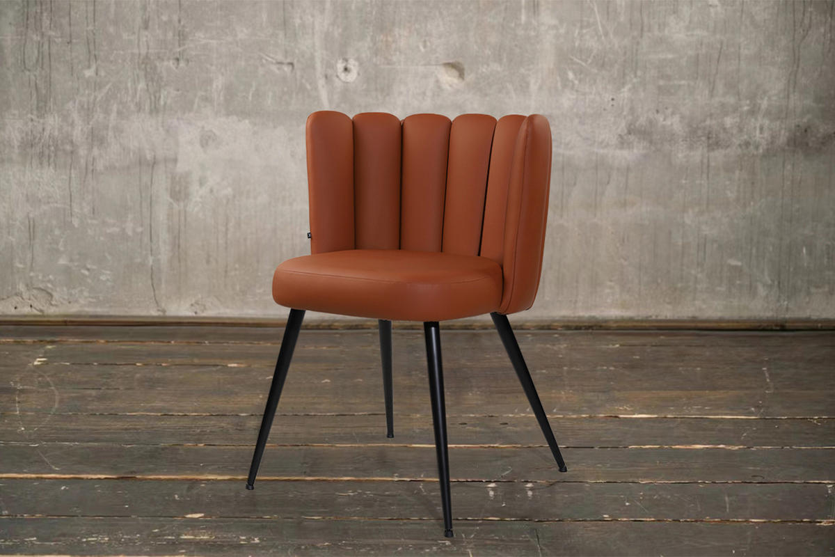 ESSZIMMERSTUHL JADA Braun Kunstleder - Dunkelbraun/Braun, Textil (59/79/55cm) - KAWOLA