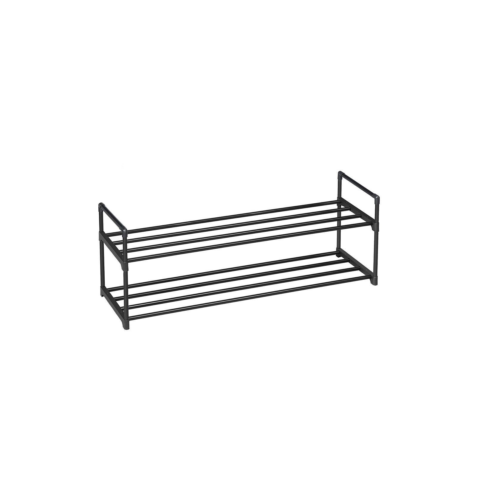 Hansiro Schuhregal Schwarz 30x33x92 cm