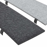 BIERBANKAUFLAGE Filz, 2er Set, Grau, 170/23/1 cm - Grau, Kunststoff (23/1/170cm) - Dunedesign
