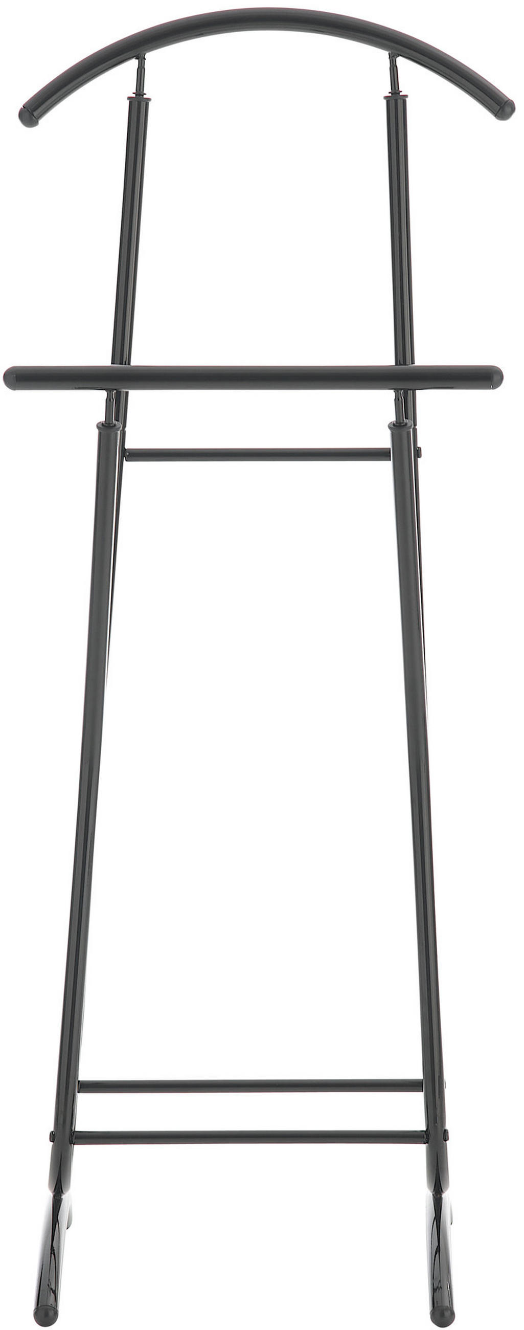 HERRENDIENER Metall schwarz - Schwarz, Metall (40/110/35cm) - CLP