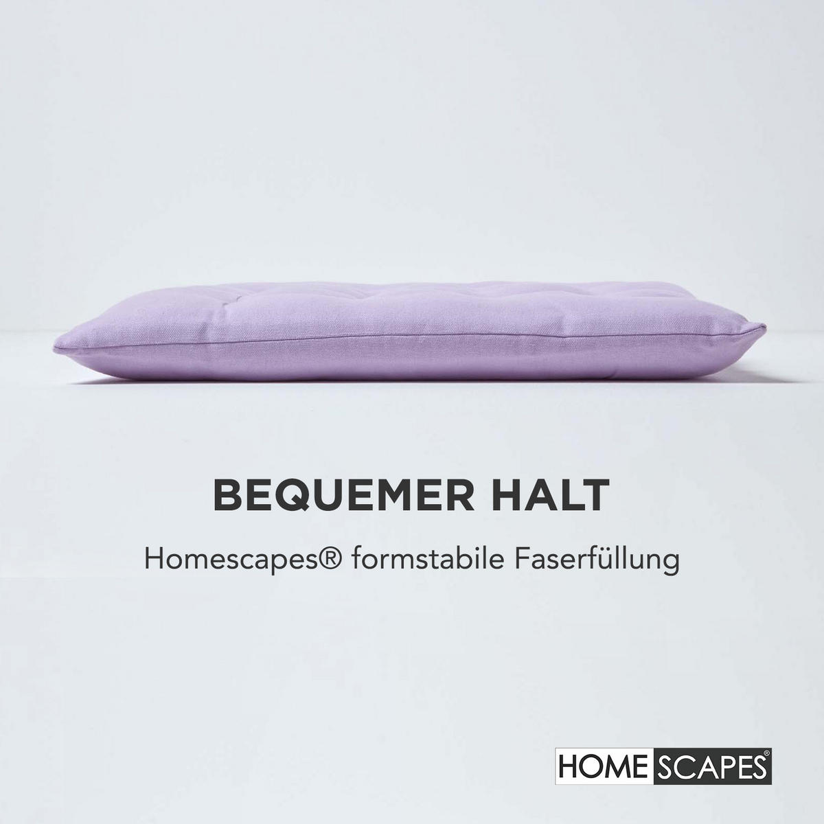 STUHLKISSEN 4er-Set flieder 40/40/6,5 cm - Flieder, Textil (40/40/6.5cm) - Homescapes
