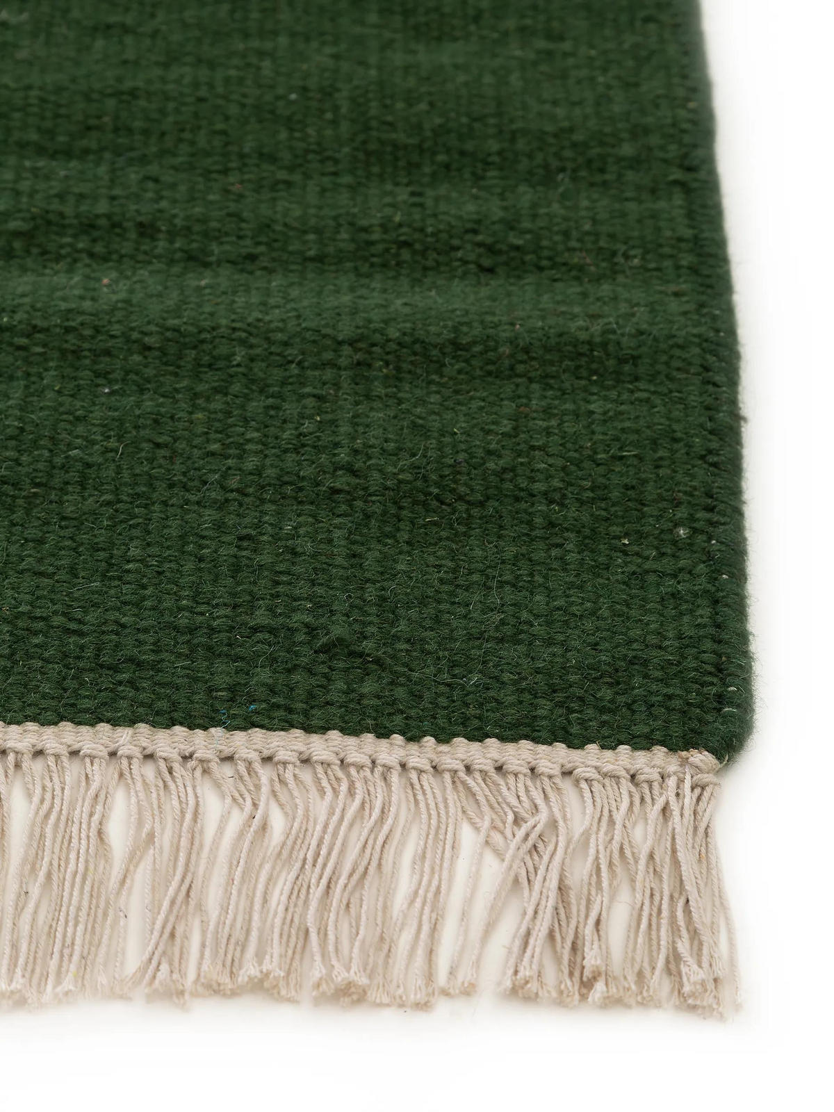 VLNENÝ koberec Liv Tmavo zelená 80x250 cm - tmavozelená, textil/prírodné materiály (80/250cm) - benuta Pop