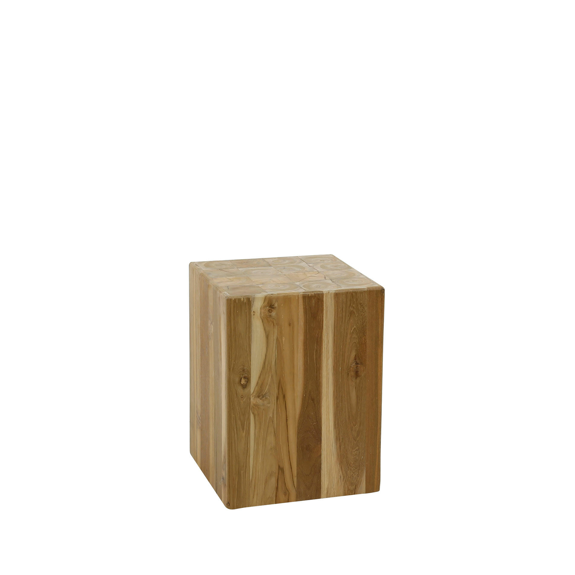 BLUMENSÄULE Bole Braun 35/35/ 45 cm - Braun, Holz (35/35/45cm) - Hoyz Collection