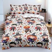 BETTWÄSCHE-SET 3-teilig 220 x 240 cm Halloween Motiv Kinder - Multicolor, Textil (220/240cm)