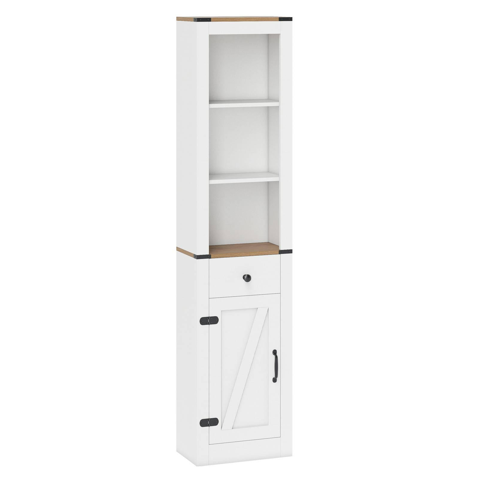 Costway Hochschrank Weiß 40x173x24 cm