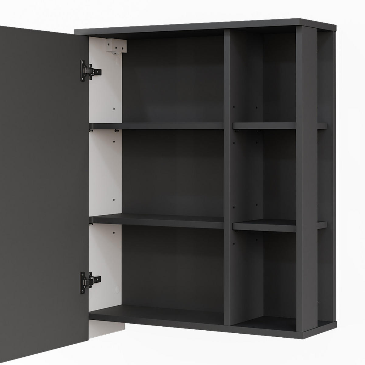 ZRCADLOVÁ SKŘÍŇKA Karen Antracitová/bílá - bílá/antracitová, kompozitní dřevo (60/75/20cm) - Vicco