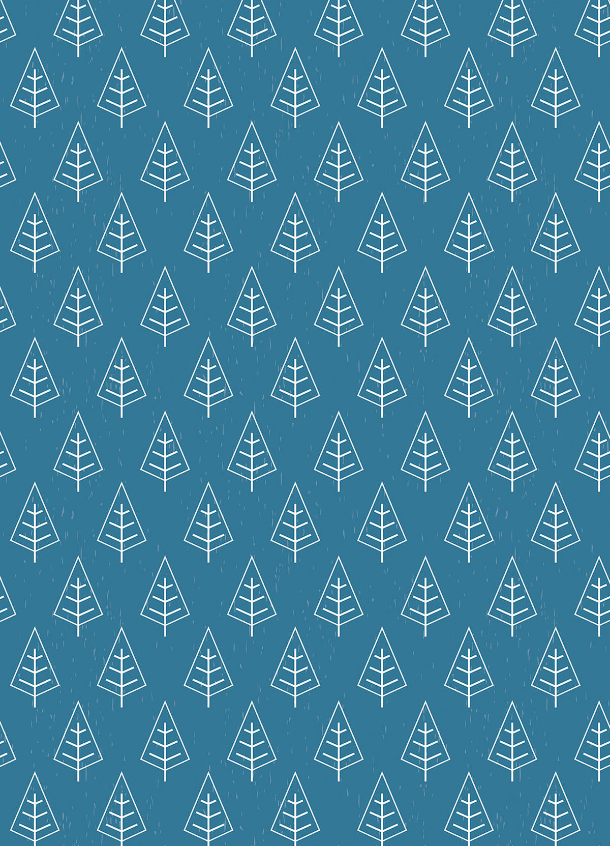 VERDUNKELUNGSROLLO 130x180 cm Bäume im Regen - Weiß, Textil (130/80cm) - TULUP