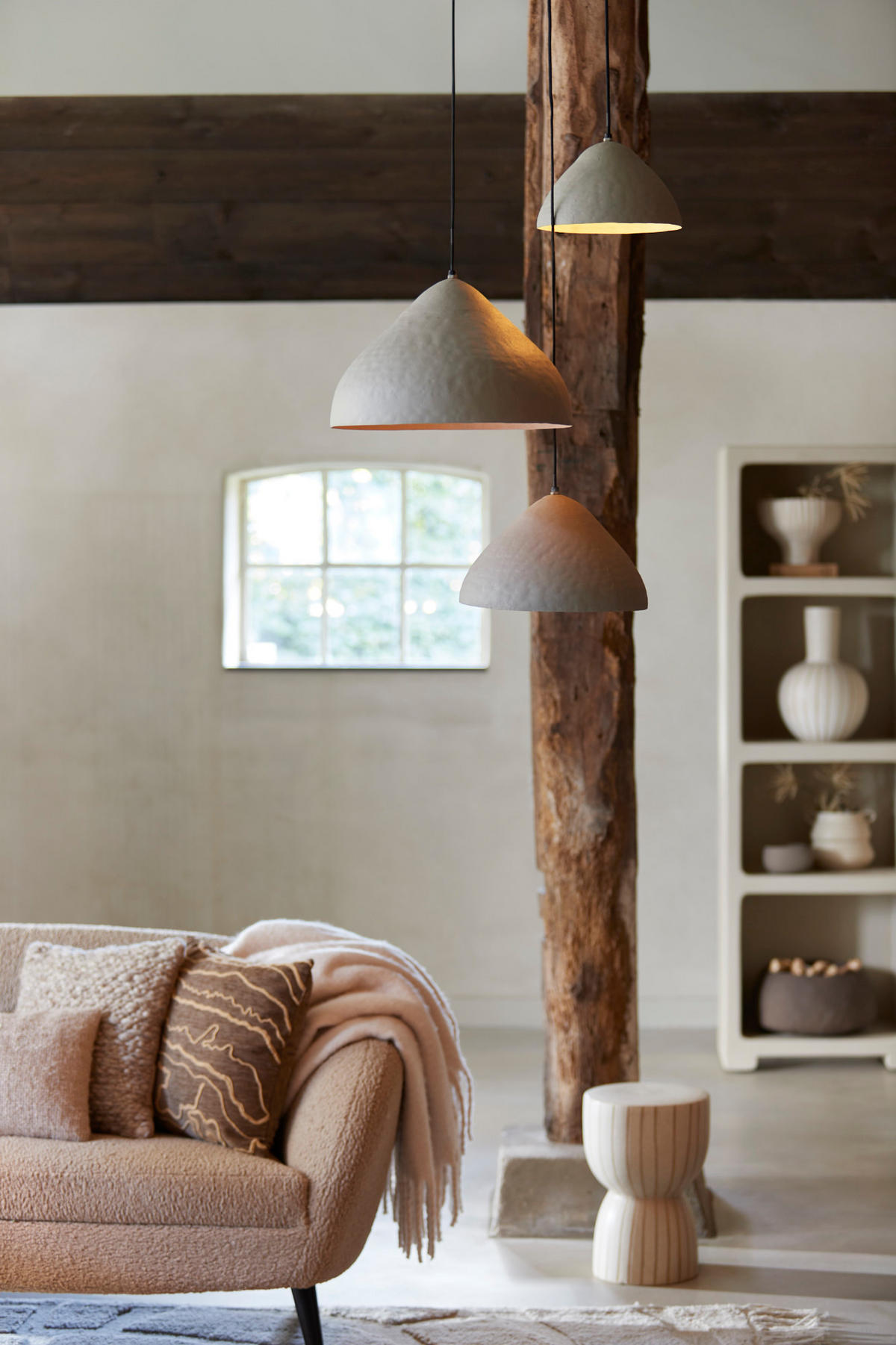 HÄNGELAMPE Elimo Grau Ø25/15 cm - Grau, Metall (25/25/15cm) - Light & Living