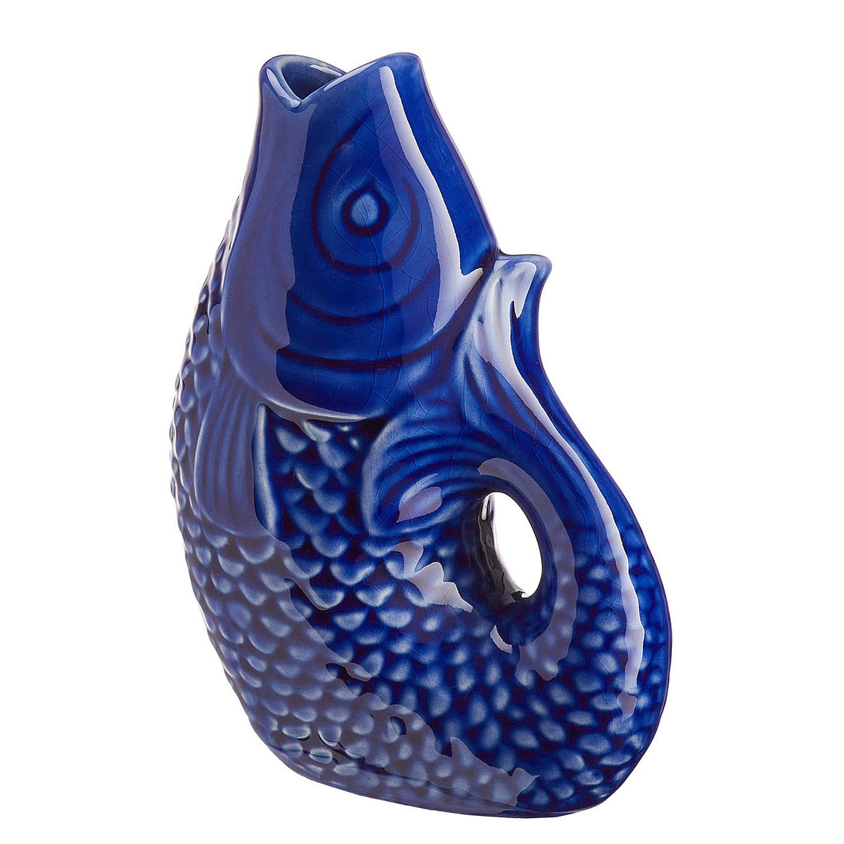 MINI-VASE (4er Set) Koi - Blau, Keramik (12cm) - Butlers