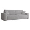 SCHLAFSOFA Piano Cord - Hellgrau/Schwarz, Holz/Kunststoff (245/82/92cm) - MIRJAN24