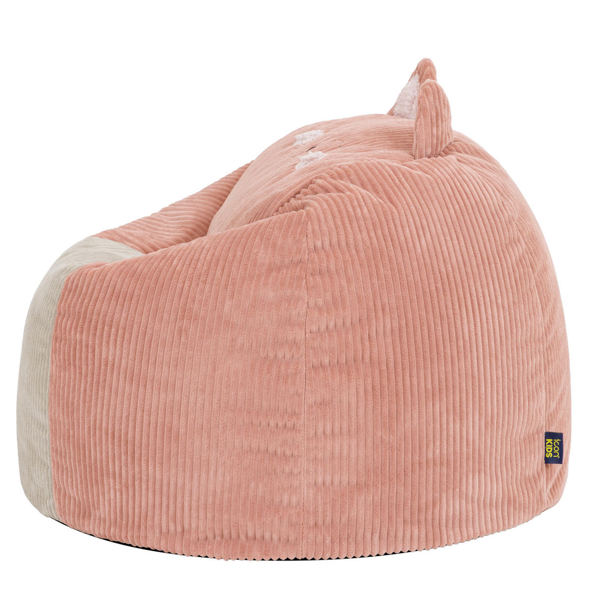 KINDERSITZSACK Cord Katze - Pink, Textil (74/53/74cm) - icon