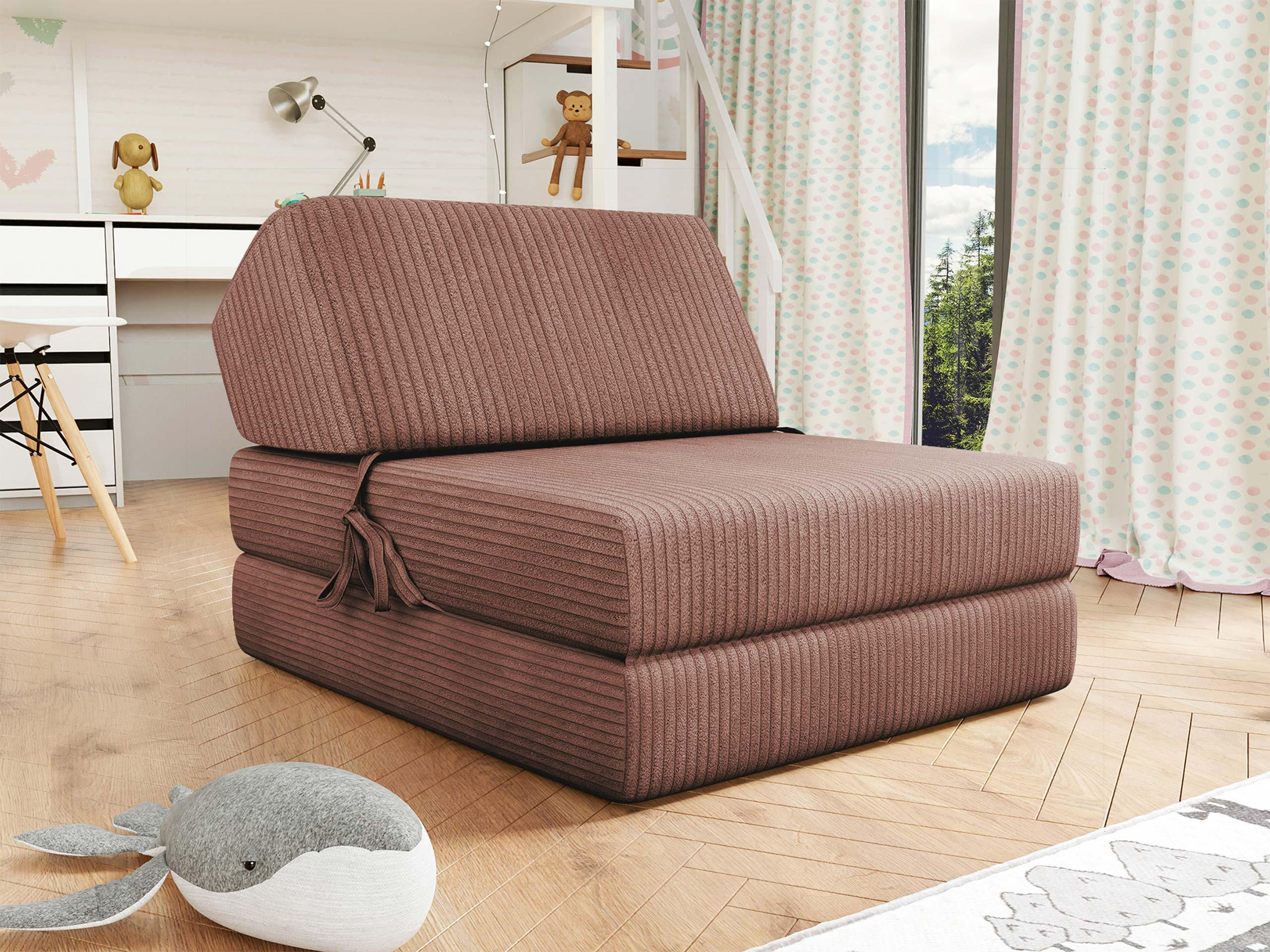 KLAPPSOFA Kevin Cord - Rosa, Textil (73/58/90cm) - MIRJAN24