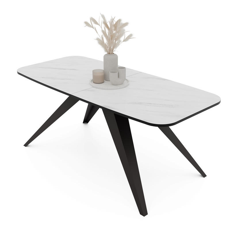 Idohome Ausziehtisch Perlmutt 180x76x90 cm