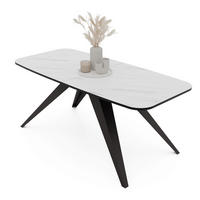 AUSZIEHTISCH FENTO 180/90/76 cm, Schwarz / Bianco (Weiß) - Perlmutt/Schwarz, Holzwerkstoff/Metall (90/180/76cm) - Idohome