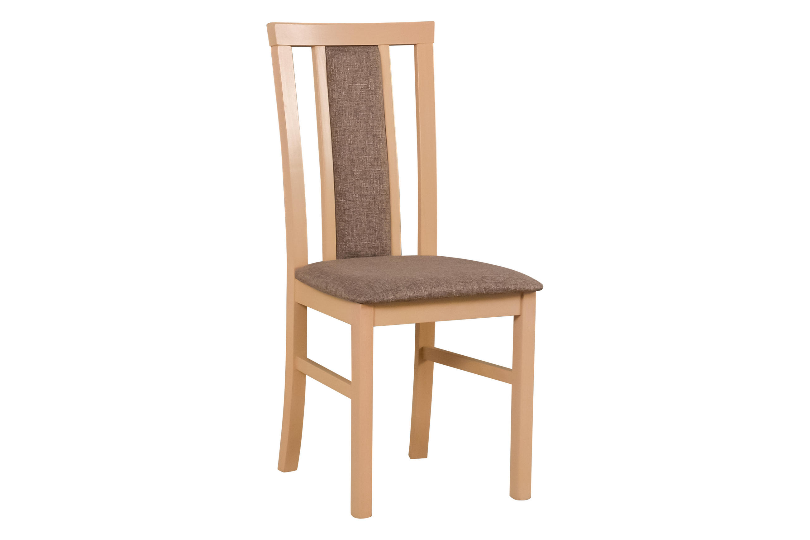 STUHL 2 er MILANO 7, sonoma - Beige/Sonoma Eiche, Holz (43/93/40cm) - Leaf Design