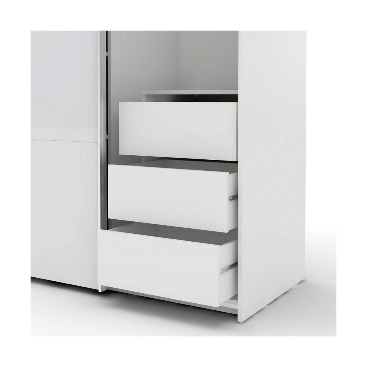 GARDEROBENSCHRANK weiß - Weiß, Holzwerkstoff (122/220/62cm) - ebuy24