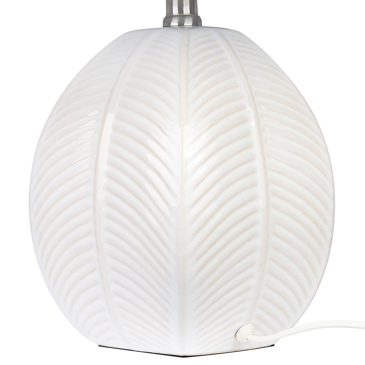 TISCHLAMPE Cadena 34/34/42 cm - Beige, Keramik (34/12/42cm) - Beliani