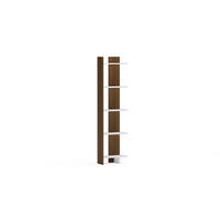 ECKREGAL Alis Weiß Walnuss - Walnussfarben/Weiß, Holzwerkstoff (45/180/21.6cm) - Decorotika