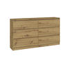 KOMMODE MALWA M6 140 - EICHE ARTISAN - Eiche Artisan, Holzwerkstoff (138/75/40cm) - CDF