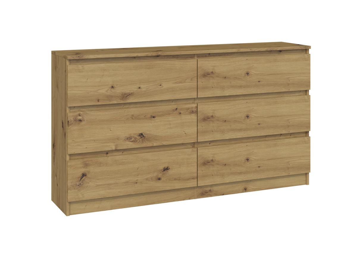 KOMMODE MALWA M6 140 - EICHE ARTISAN - Eiche Artisan, Holzwerkstoff (138/75/40cm) - CDF