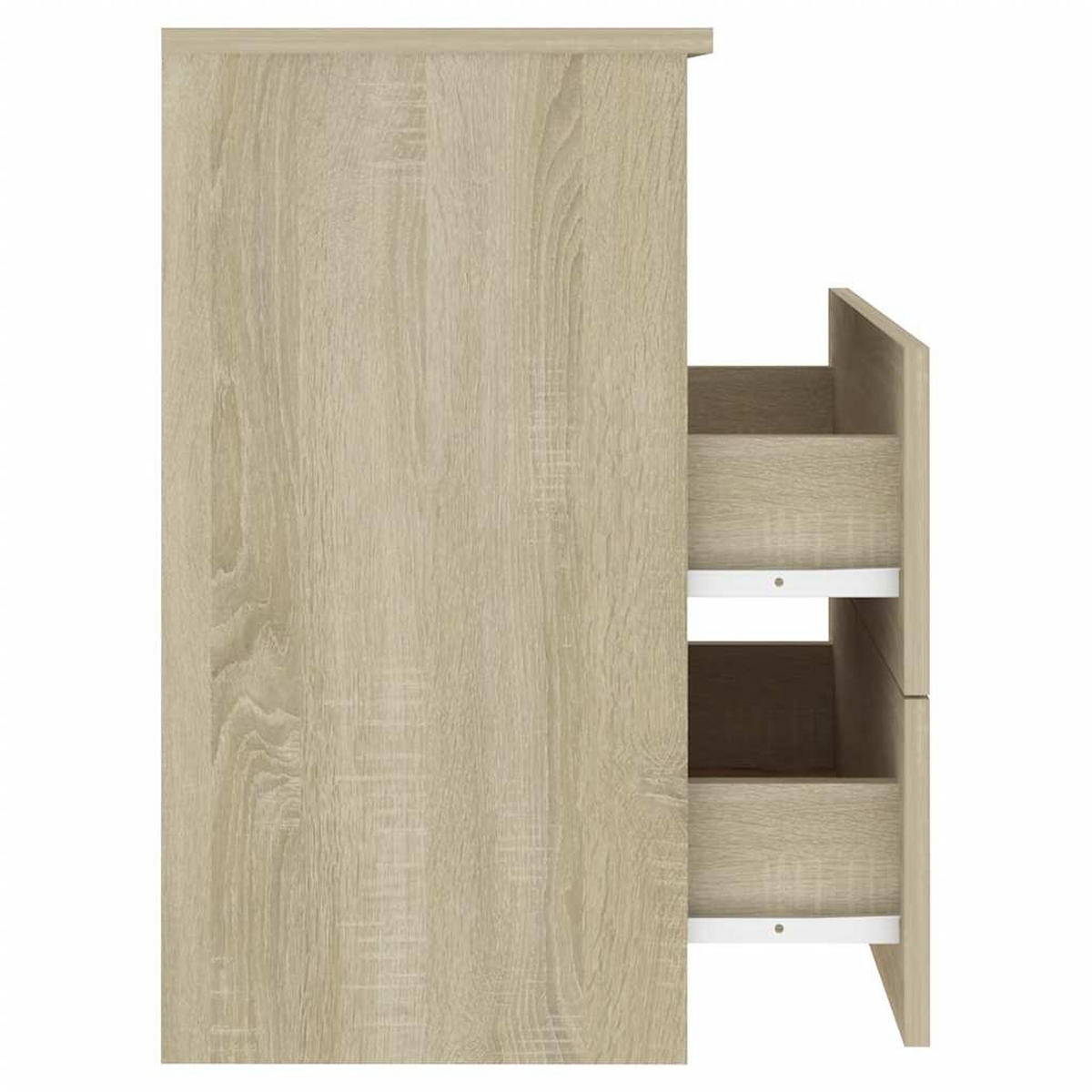 NACHTTISCH Sonoma-Eiche 50/32/60 Cm - Hellbraun, Holzwerkstoff (32/60/50cm) - vidaXL