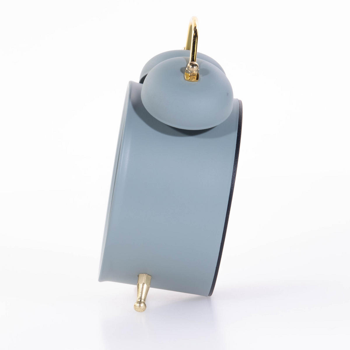 WECKER mit goldenen Uhrzeigern 10/5,5/13,5 cm - Blau, Metall (5.5/13.5/10cm) - Atmosphera Createur d´interieur
