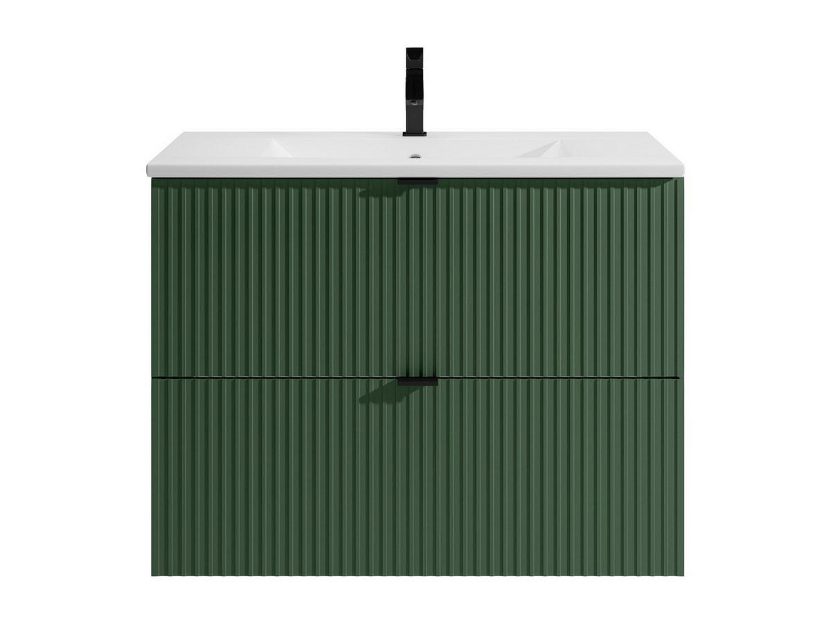 EINZELWASCHTISCH - 80cm x 47cm - MDF - grün - ZEVINI - Grün, Holz (80/60/47cm) - Vente-Unique